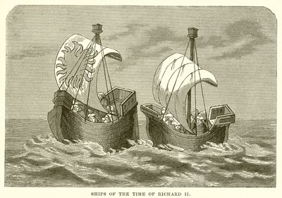 Ship of the Time of Richard II by English School