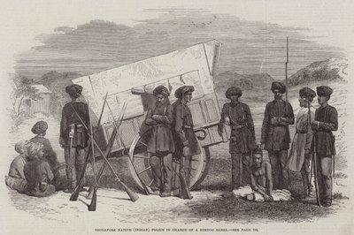 Sholapore Native (Indian) Police in Charge of a Hindoo Rebel by English School