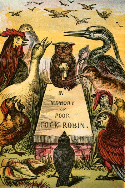 Sighing and Sobbing for Poor Cock Robin by English School