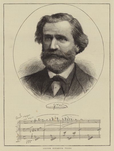 Signor Giuseppe Verdi by English School