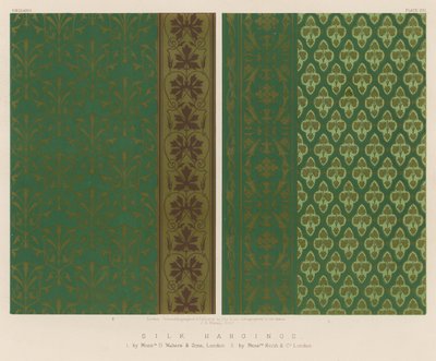 Silk Hangings by English School