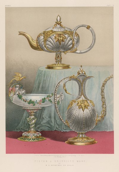 Silver and Enamelled Ware by English School