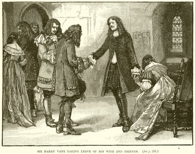 Sir Harry Vane Taking Leave of His Wife and Friends by English School