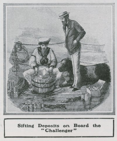 Sir John Murray: Sifting Deposits on Board the Challenger by English School