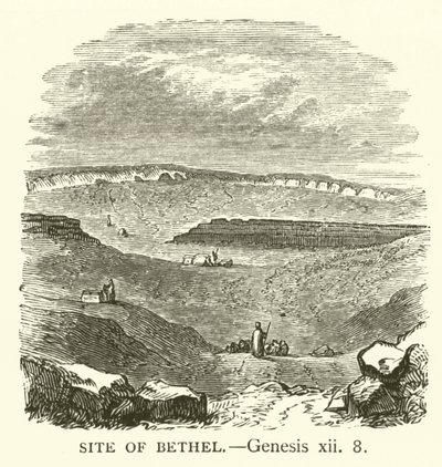 Site of Bethel, Genesis, xii, 8 by English School
