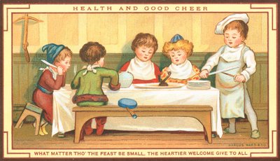 Sitting Down to a Very Small Feast by English School