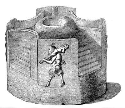 Small portable temple dedicated to the worship of Priapus by English School