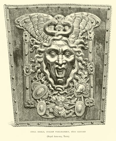 Small Shield, Italian Workmanship, 16th Century by English School
