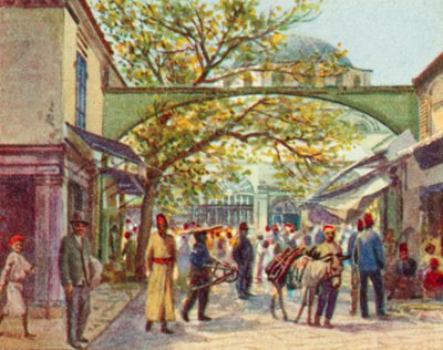 Smyrna, A Turkish bazaar by English School