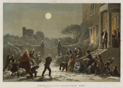 Snow-Balling, Christmas Eve by English School