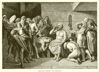 Socrates Drinking the Hemlock by English School