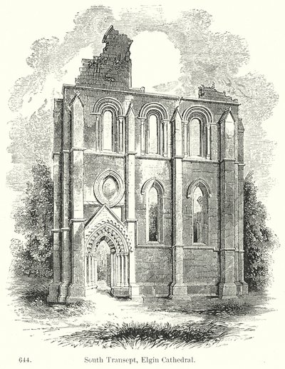 South Transept, Elgin Cathedral by English School