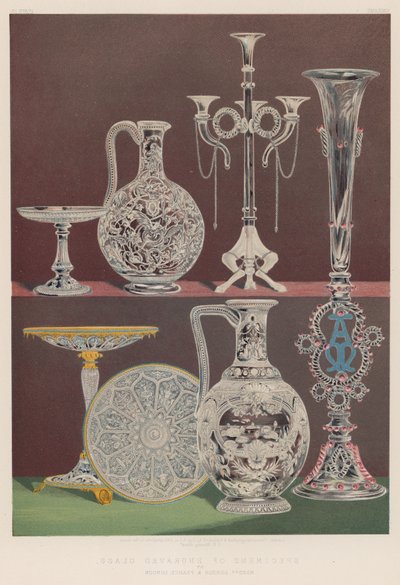 Specimens of Engraved Glass by English School