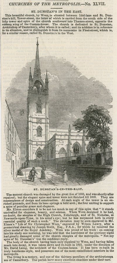 St Dunstan in the East by English School