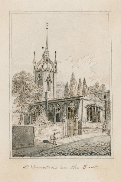 St Dunstan in the East, London by English School