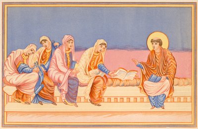 St Jerome Reading to Eusachia and Paula by English School