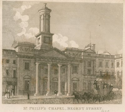 St Philips Chapel, Regent Street, London by English School