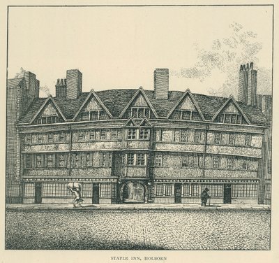 Staple Inn, Holborn by English School