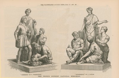 Statues Depicting Commerce and Engineering by English School