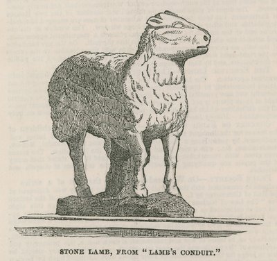 Stone Lamb from Lambs Conduit by English School