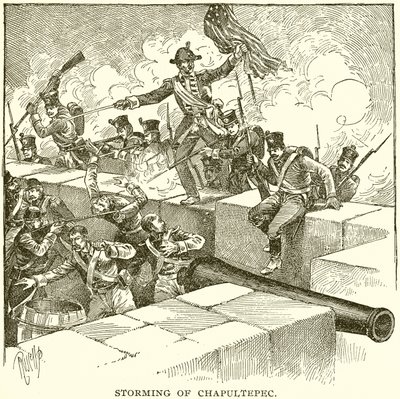 Storming of Chapultepec by English School