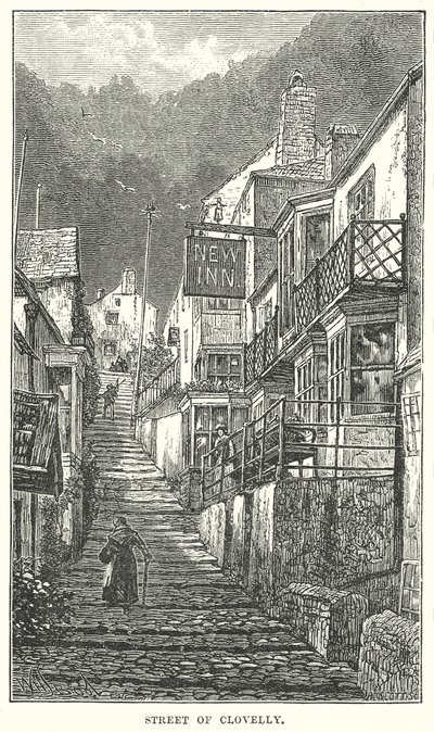 Street of Clovelly by English School