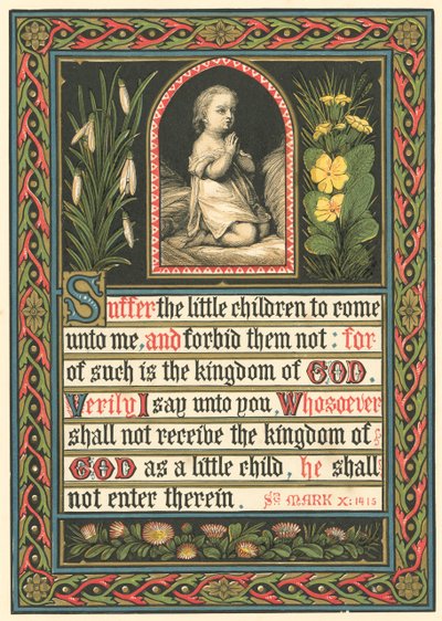 Suffer the Little Children to Come unto Me by English School