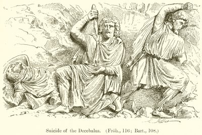 Suicide of Decebalus by English School