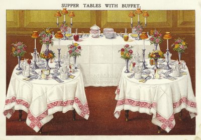 Supper Tables with Buffet by English School