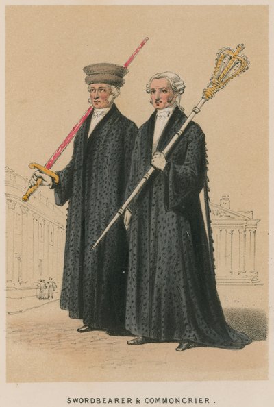 Swordbearer and Commoncrier by English School