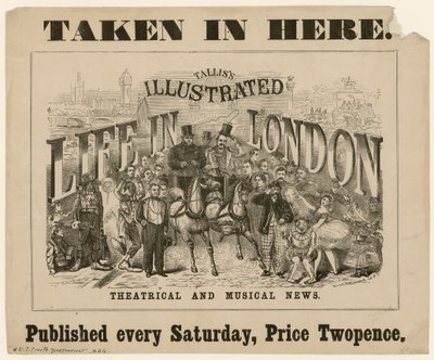 Talliss Illustrated Life in London by English School