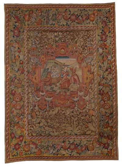 Tapestry Hanging from Chastleton House Set, Birth of Pharez and Zarah, the Sons of Judah and Tamas, from Genesis XXXVIII, Made in Sheldon, England, c.1595 by English School