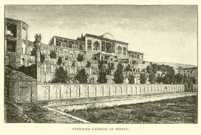 Terraced Gardens of Shiraz by English School