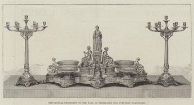 Testimonial presented to the Earl of Iddesleigh (Sir Stafford Northcote) by English School