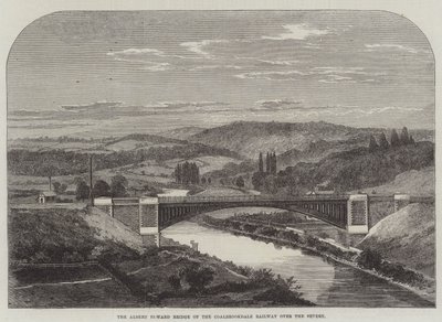 The Albert Edward Bridge of the Coalbrookdale Railway over the Severn by English School