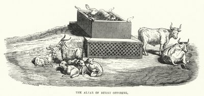 The Altar of Burnt Offering by English School