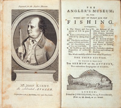 The Anglers Museum; or, the Whole Art of Float and Fly Fishing, by John Kirby by English School