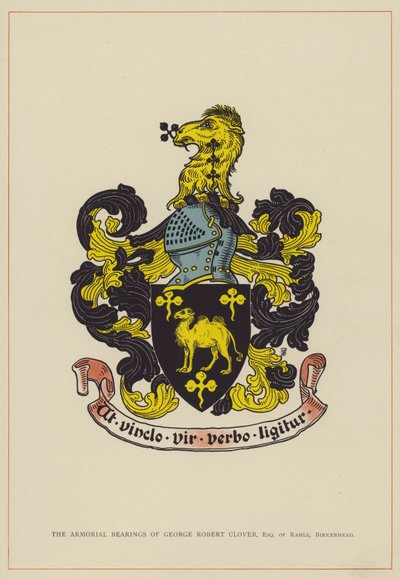 The Armorial Bearings of George Robert Clover, Esquire of Ramle, Birkenhead by English School