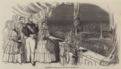 The Attempt on the Life of the King of the French by English School