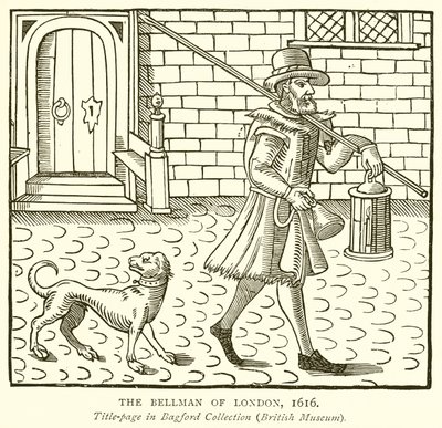 The Bellman of London, 1616 by English School