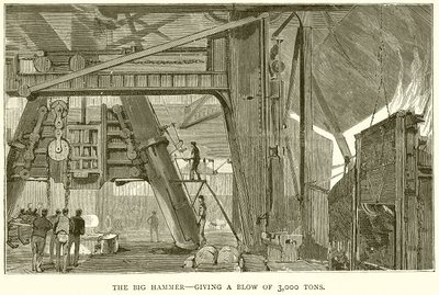 The Big Hammer--Giving a Blow of 3,000 Tons by English School