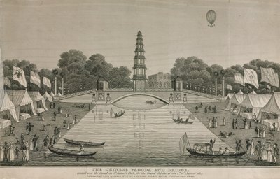 The Chinese pagoda and bridge erected over the canal in St James