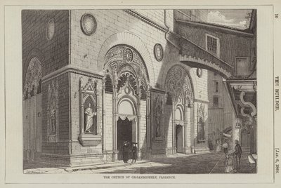 The Church of Or-sanmichele, Florence by English School
