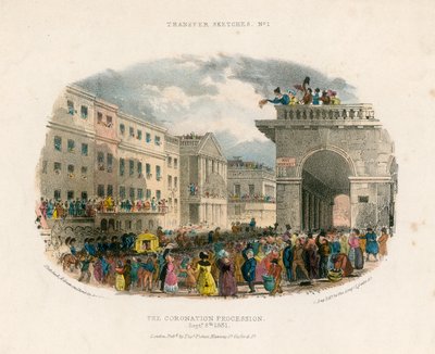 The Coronation Procession, 8 September 1831 by English School