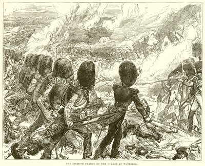 The Decisive Charge of the Guards at Waterloo by English School