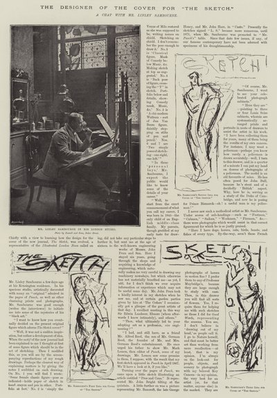 The Designer of the Cover for "The Sketch" by English School
