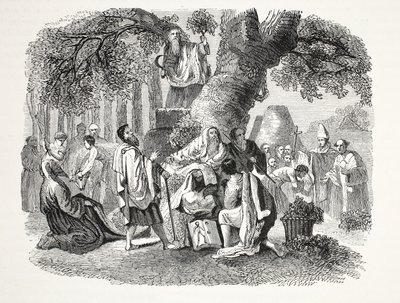 The Druids, or the Conversion of the Britons to Christianity by Bran and his Disciples by English School