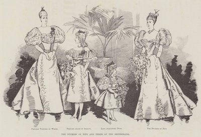 The Duchess of Fife and Three of the Bridesmaids by English School