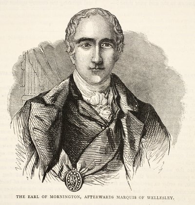 The Earl of Mornington, Afterwards Marquis of Wellesley, Illustration from Cassell
