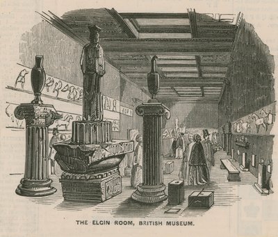 The Elgin Room at the British Museum by English School